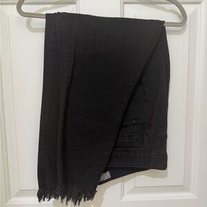 Wit & Wisdom Black Frayed Hem Jeans